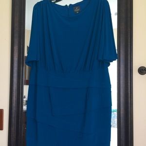 🇺🇸Adrianna Papell 20W Teal Dress NWOT
